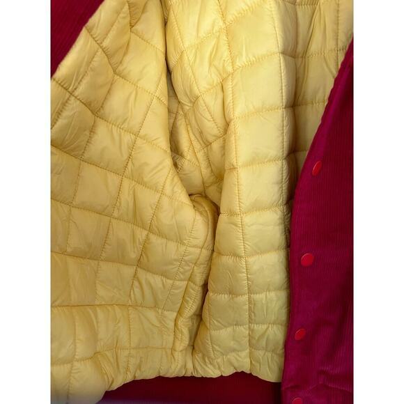 Hudson Jeans Corduroy Varsity Jacket Red size Medium - Picture 6 of 10